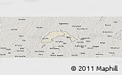 Shaded Relief Panoramic Map of Ogo-Oluw, semi-desaturated