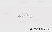 Silver Style Panoramic Map of Ogo-Oluw, single color outside
