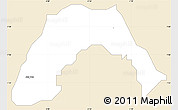 Classic Style Simple Map of Ogo-Oluw, single color outside