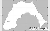 Gray Simple Map of Ogo-Oluw, single color outside