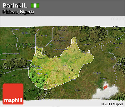 Satellite 3D Map of BarinkiL, darken