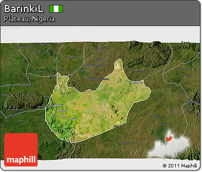 Satellite 3D Map of BarinkiL, darken