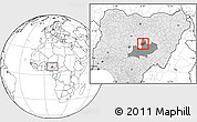 Blank Location Map of BarinkiL, highlighted country, highlighted parent region