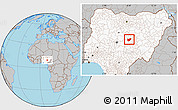 Gray Location Map of BarinkiL, highlighted country