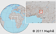 Gray Location Map of BarinkiL, highlighted parent region, within the entire country