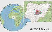 Savanna Style Location Map of BarinkiL, highlighted country, highlighted parent region