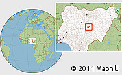 Savanna Style Location Map of BarinkiL, highlighted country