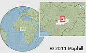 Savanna Style Location Map of BarinkiL, highlighted parent region, hill shading