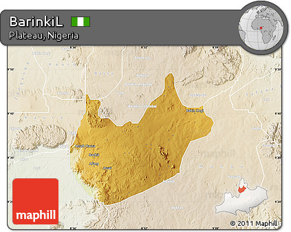 Physical Map of BarinkiL, lighten