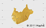 Physical Map of BarinkiL, single color outside