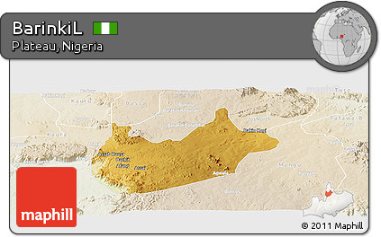 Physical Panoramic Map of BarinkiL, lighten