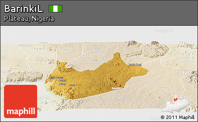 Physical Panoramic Map of BarinkiL, lighten