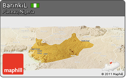 Physical Panoramic Map of BarinkiL, lighten
