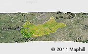 Satellite Panoramic Map of BarinkiL, semi-desaturated