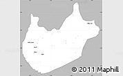 Gray Simple Map of BarinkiL, single color outside