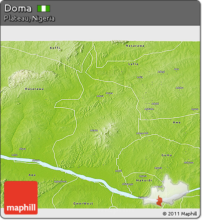Physical 3D Map of Doma