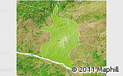 Physical 3D Map of Doma, satellite outside