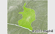 Physical 3D Map of Doma, semi-desaturated