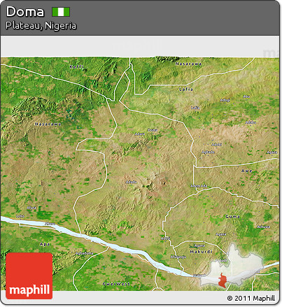 Satellite 3D Map of Doma