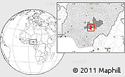 Blank Location Map of Doma, highlighted country, highlighted parent region