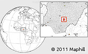 Blank Location Map of Doma, highlighted country