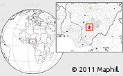 Blank Location Map of Doma, highlighted parent region