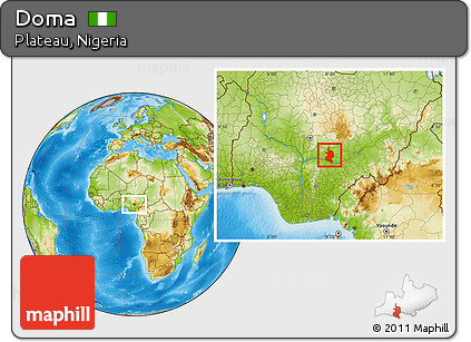 Physical Location Map of Doma