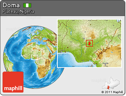 Physical Location Map of Doma