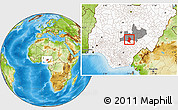 Physical Location Map of Doma, highlighted country, highlighted parent region