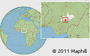 Savanna Style Location Map of Doma, highlighted parent region
