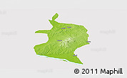 Physical Panoramic Map of Doma, cropped outside