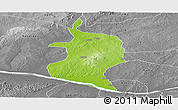 Physical Panoramic Map of Doma, desaturated