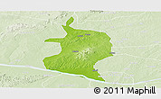 Physical Panoramic Map of Doma, lighten
