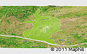 Physical Panoramic Map of Doma, satellite outside