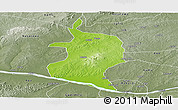 Physical Panoramic Map of Doma, semi-desaturated