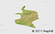 Satellite Panoramic Map of Doma, single color outside