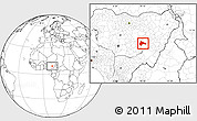 Blank Location Map of Kanam