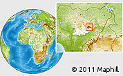 Physical Location Map of Kanam, highlighted parent region