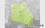 Physical 3D Map of Keffi, desaturated