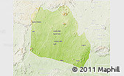 Physical 3D Map of Keffi, lighten
