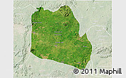 Satellite 3D Map of Keffi, lighten