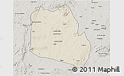 Shaded Relief 3D Map of Keffi, semi-desaturated