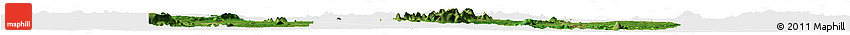 Satellite Horizon Map of Keffi, single color outside
