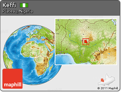 Physical Location Map of Keffi
