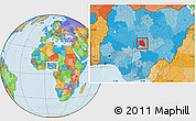 Political Location Map of Keffi