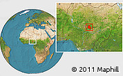 Satellite Location Map of Keffi