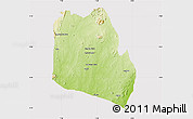 Physical Map of Keffi, cropped outside