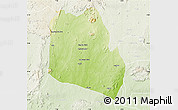 Physical Map of Keffi, lighten