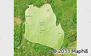 Physical Map of Keffi, satellite outside