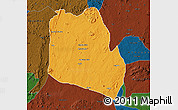 Political Map of Keffi, darken